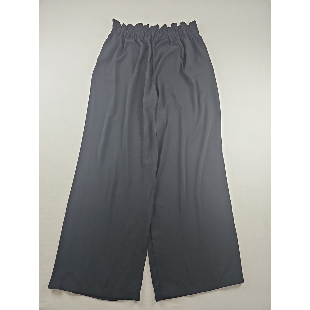 A New Day Women's Size XL Black High Rise PaperBag Pants Tie Waist - Picture 2 of 10